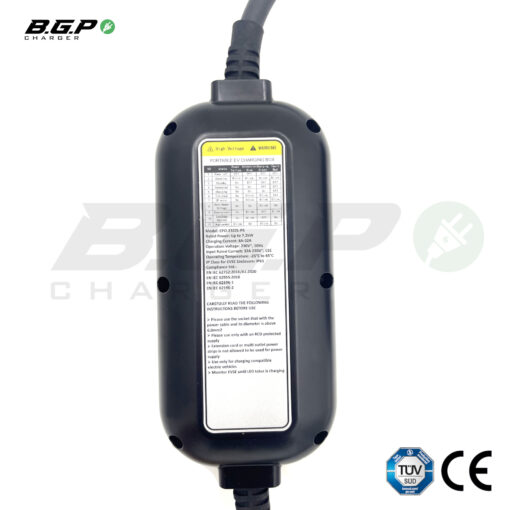⁦עמדת טעינה ניידת לרכב חשמלי 7KW סוג 1⁩ – תמונה ⁦7⁩